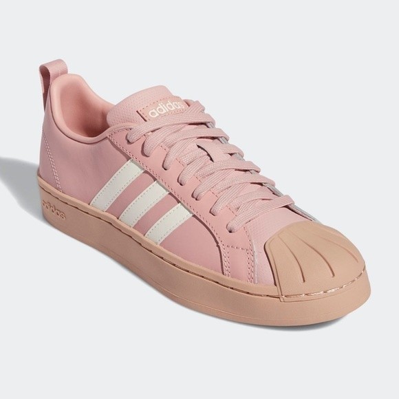adidas Women's Sneakers in Pink and Cream - Picture 1 of 14